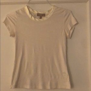 Banana Republic satin trim t-shirt (petite)